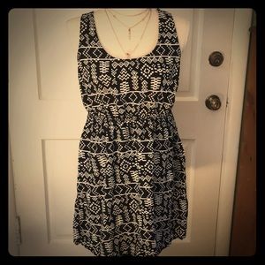 Black Patterned Dress